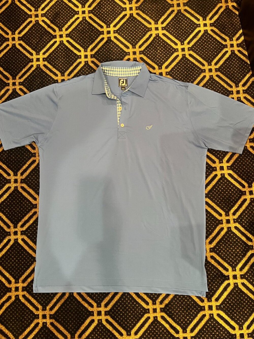 FootJoy FJ Men’s 2XL Athletic Fit Blue Performance Golf Polo Shirt